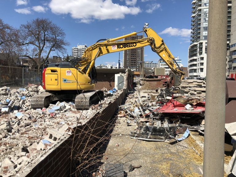 RSF-April1.20 April 2020: Demolition of the WB MacMurray Field House building, the hard courts and the ice rink occurred during the months of March and April and was completed in mid-May