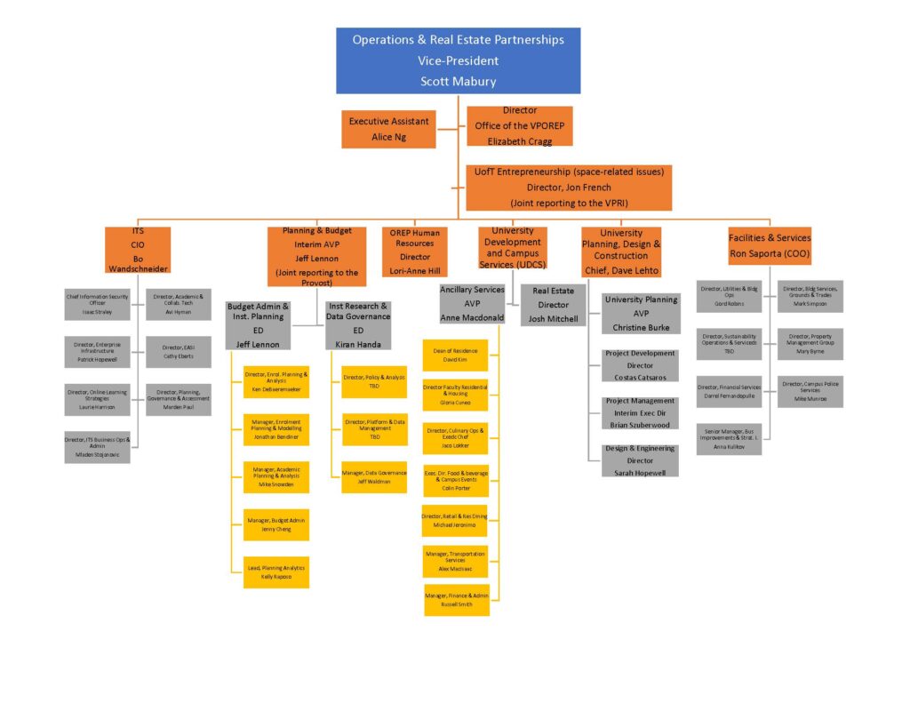 VPOREP summary Organizational Structure