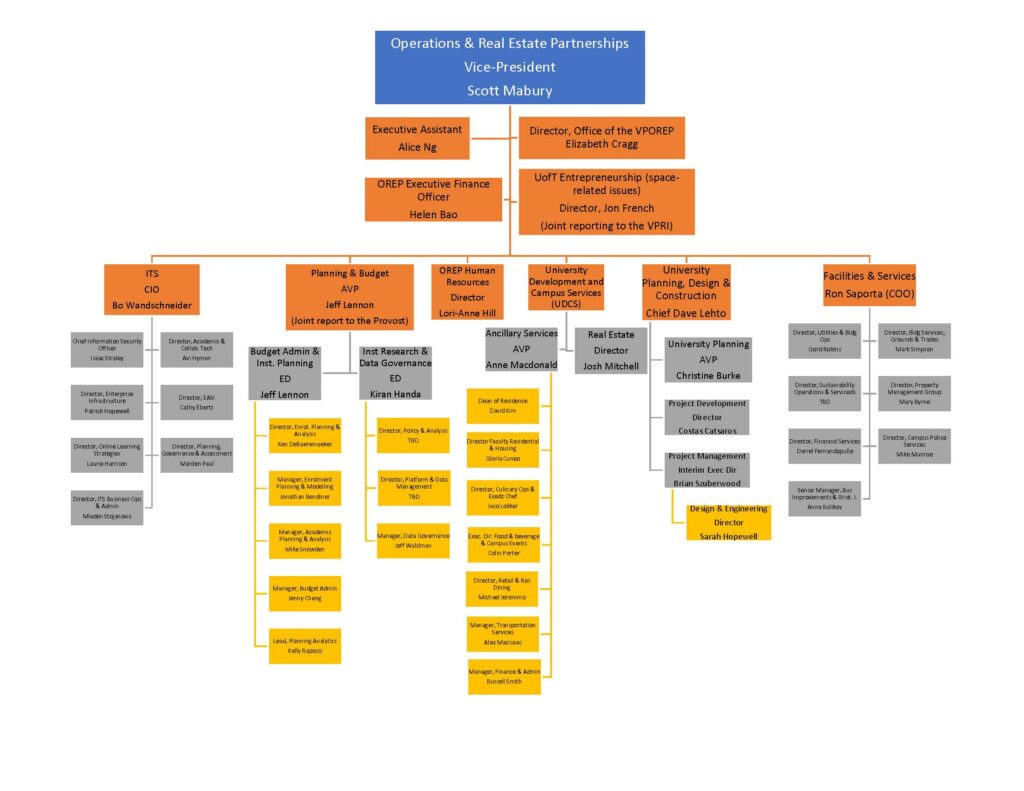 VPOREP summary Organizational Structure