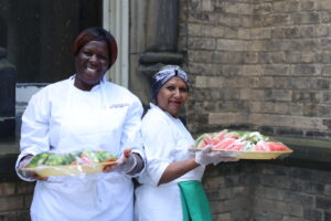 Our wonderful Food Services hosts!